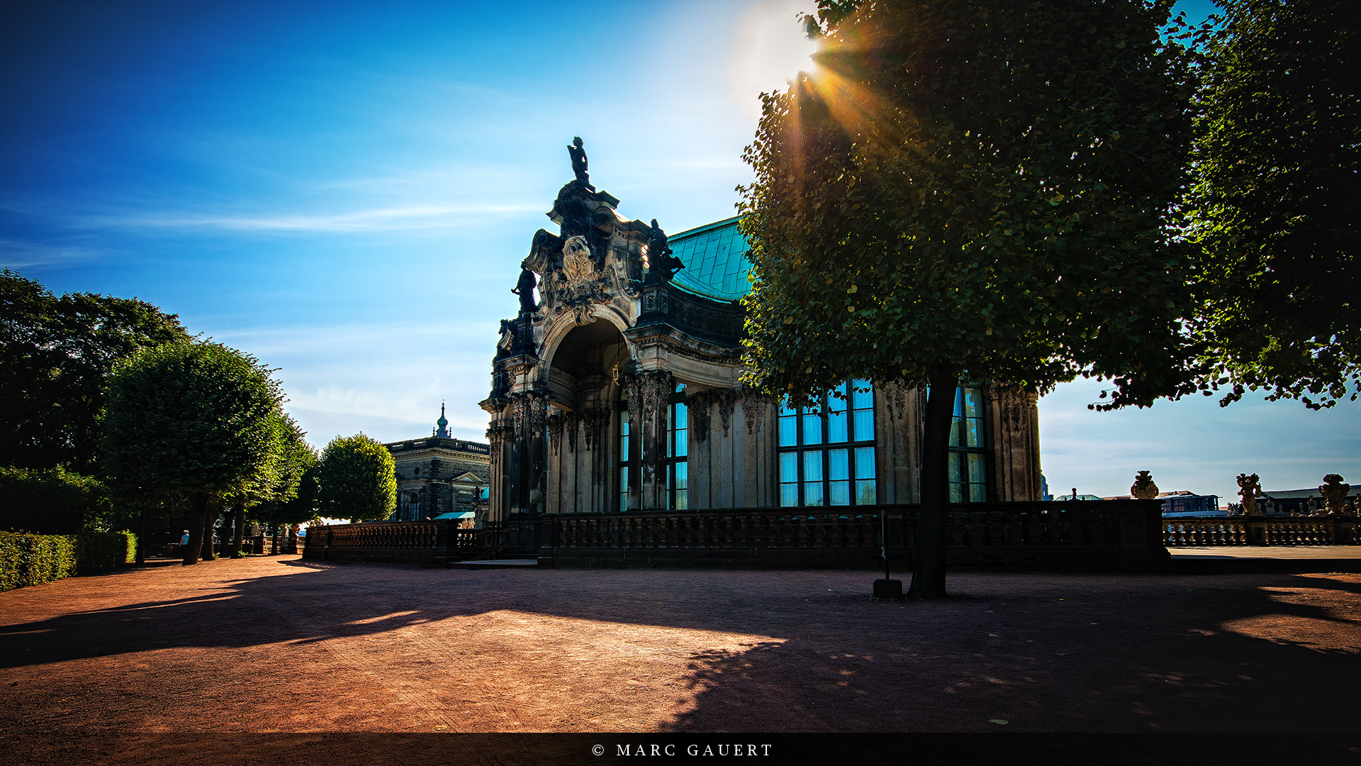 Rückseite des Wallpavillons