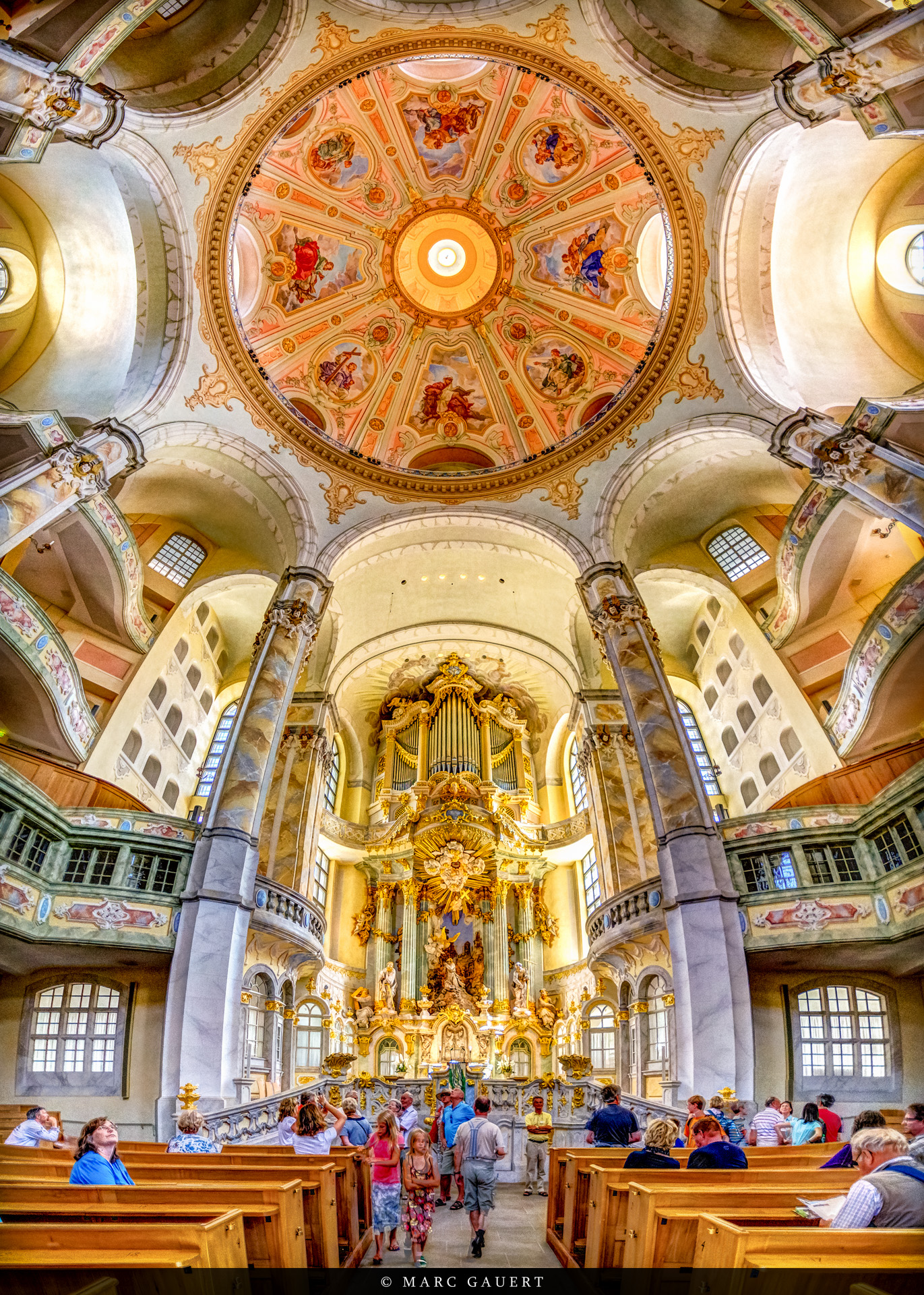 Vertorama der Frauenkirche in Dresden