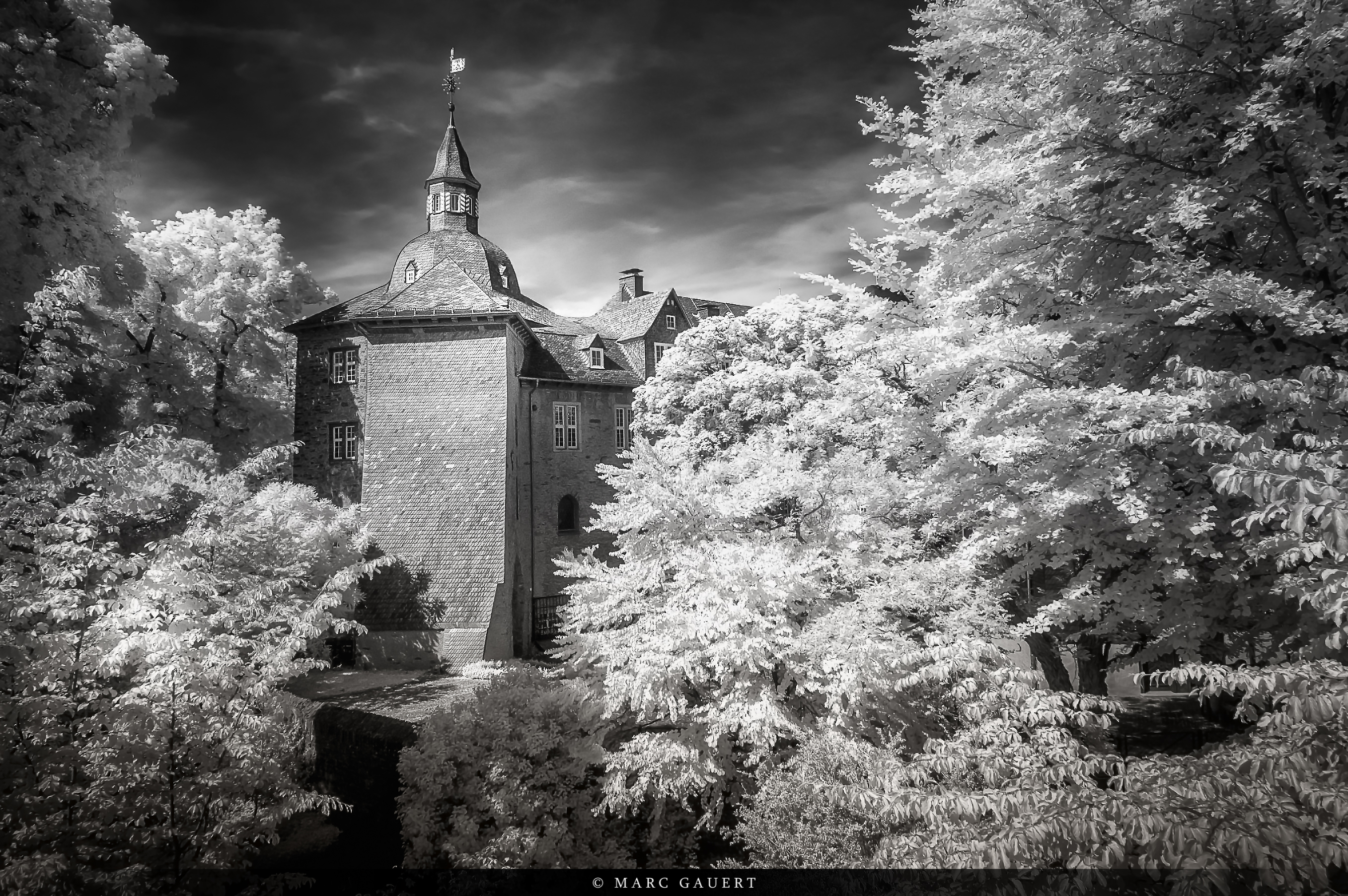 Infrarotaufnahme des Oberen Schlosses in Siegen