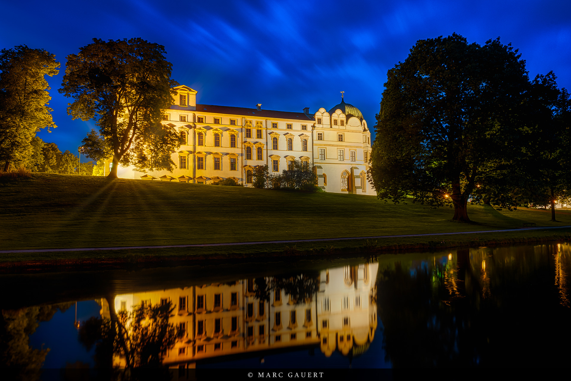 Schloss Celle zur blauen Stunde
